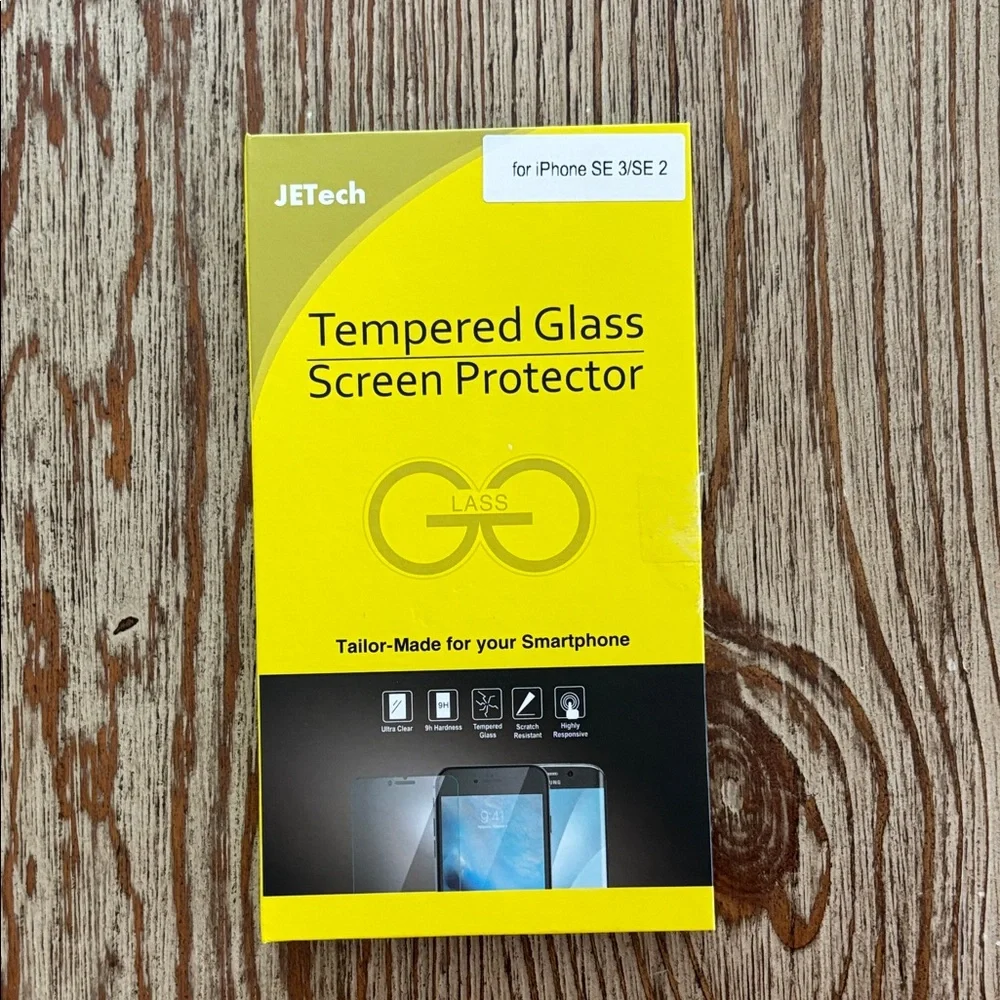 2 only JETech Tempered Glass Screen Protector for iPhone SE 3/SE 2 -